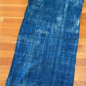 Vintage Blue Denim Fabric. Fair Trade scraf